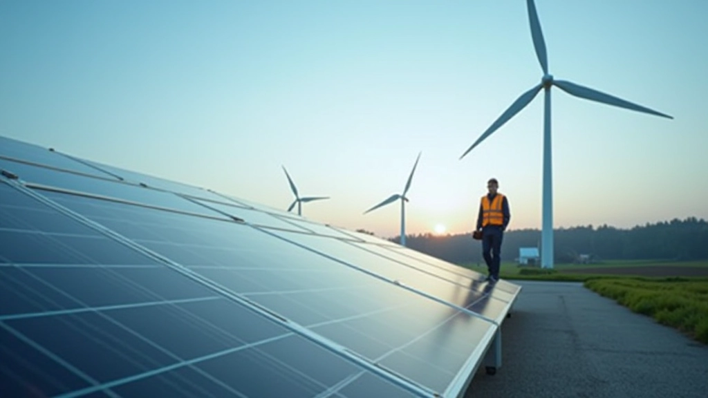 Grüne Technologien und erneuerbare Energien in einer modernen Fabrik